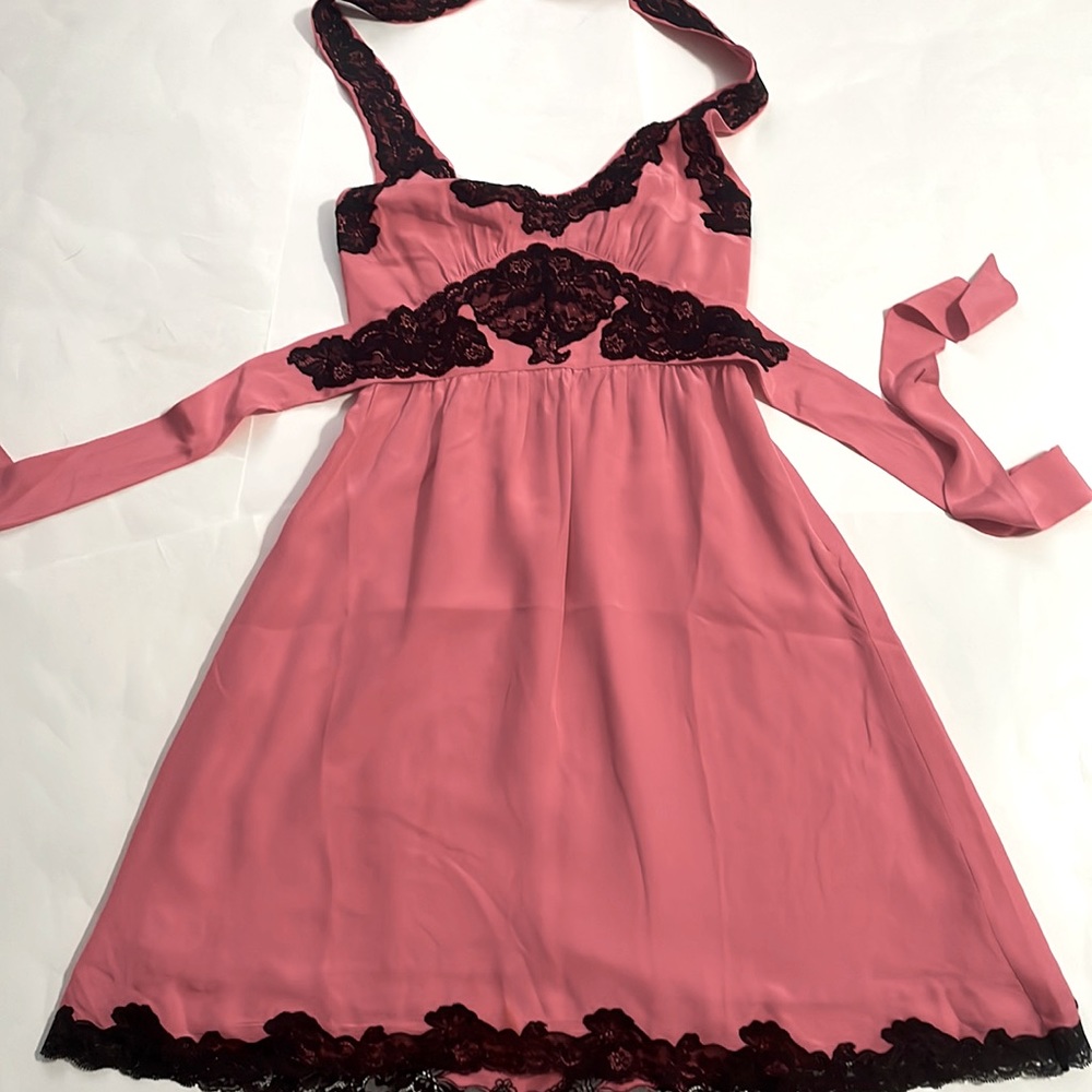 Betsy Johnson silk pink dress size 2